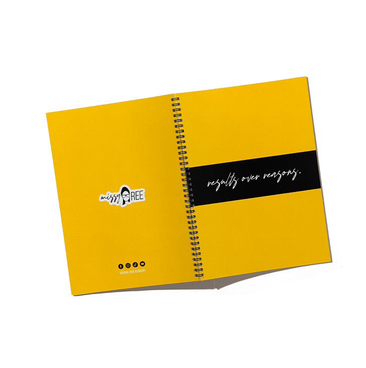 Results Over Reasons Spiral Notebook