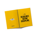 Deadlines Define Discipline Spiral Notebook